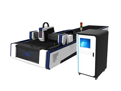 Máy cắt laser fiber có bàn cấp phôi tự động