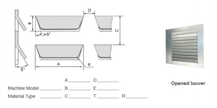 Chày cối đột dập CNC khe lỗ thông hơi